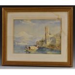 Andrea Vasari (1873 - 1961) Isola Bella signed and inscribed, watercolour, 37cm x 51cm; another,