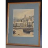 W H Norman (early 20th century) Brixham Harbour, Devon signed, dated 1930, watercolour, 30.