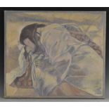 Beatrice Camm (20th century) Sleeping Maiden, in pastel tones, signed, oil on canvas, 47.