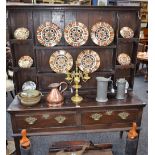 A 19th century Farmhouse oak dresser,