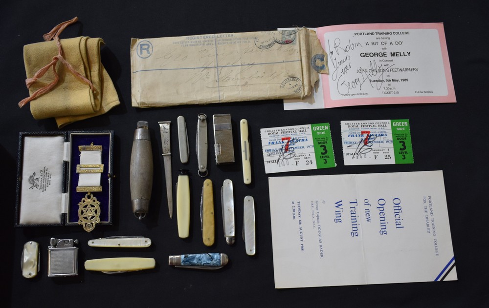 A silver and mother of pearl fruit knife, Sheffield,