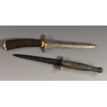 A Fairbairn Sykes fighting knife, third pattern,