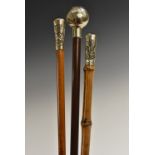 A late Victorian swagger stick, Princess Louise's Argyll & Sutherland Highlanders,