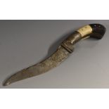A 19th century Indian pesh-kabz dagger, 18.