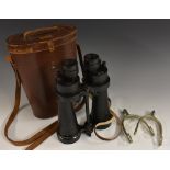 A pair of Military Issue field binoculars, by Barr & Stroud, Glasgow & London, numbered 73759,