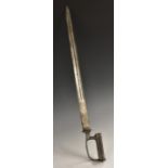 A 2nd type Sappers and Miners' sword bayonet, for the 1841 pattern carbine, maker marked S.