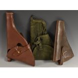 Holsters - British MIlitary - an open topped example stamped DWL 43 for a .