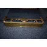 A 19th century brass fire curb/fender,