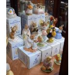 A Royal Albert Beatrix Potter figure, Goody Tiptoes; others, Jemima Puddle-Duck,
