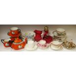 Ceramics and glass - a Carltonware Moonlight cameo tea for two; a Meissen cup and saucer;