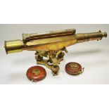 A brass surveyor's level by Stanley, Holborn, London ser.no.