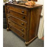 A Victorian mahogany 'Scotch' chest,