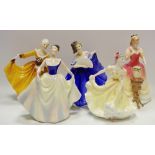 Five Royal Doulton elegant ladies including Elaine pattern no.