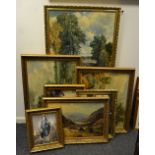 Interior Design - Gilt framed prints, After John Constable The Haywain,