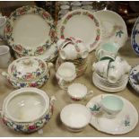 Decorative Ceramics - an English bone china tea service for six,