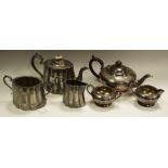 Plated ware - an EPBM three piece tea service;