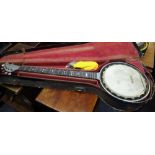 The Riley Baker perfected patent 5 string banjo,