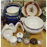 Ceramics - a Minton Haddon Hall twin handled jardiniere; a contemporary Royal Doulton bowl;
