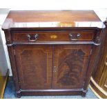 A reproduction mahogany side cabinet,