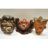 Tribal Art - an African pigmy mask; an Indonesian monkey mask;