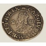 Charles I groat with Aberystwyth mint mark