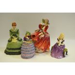 A Royal Doulton ''Top O'the Hill'' HN 1834; Affection HN2236;