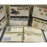 Stamps - three folders of first day covers