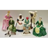 Royal Doulton Williamsburg, a Lady; Royal Governor's Cook,