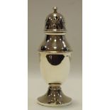 A George V silver sugar caster,