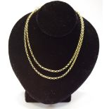 A 9ct gold belcher chain 8g gross