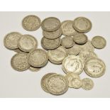 Various 1920 and earlier half crowns, shillings,