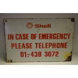 Advertising - an enamel SHELL sign