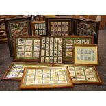 Cigarette cards - framed Imperial Collection wild fowl; Vice Regal Smoking Mixture British Army;
