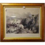 After Lancier The Lassy Herding Sheep, 55cm x 65cm,