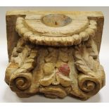A 19th century architectural fragment softwood pricket stand