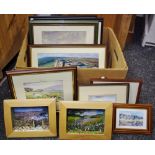 Local Interest - original watercolours of Heather and Moorlands in the Peak District by Hazel