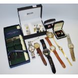 Gentlemen's Accessories - Albert Thurston braces; Hugo Boss wrist watch,