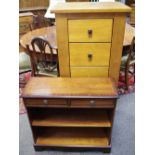 A reproduction mahogany bookcase, crossbanded top,