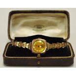 A 9ct gold lady's watch