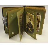 Postcards - early 20th century military related photographic postcards, parades, marches,