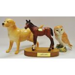 A Beswick Labrador; others,