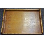 An oak butler's tray