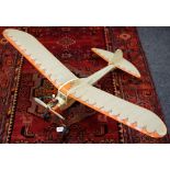 Model aeroplane - from the Walton collection, Classic Tomboy, fabric covered,