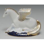A Royal Crown Derby paperweight, Pegasus, The First of a Pair of Mythical Beasts,