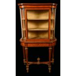 A late Victorian parcel-gilt satinwood,