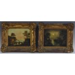 Dutch School (19th century) A pair, The Coast by Day and Night oil on canvases, 18.5cm x 23.