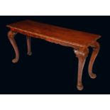 A George II style walnut serving table,