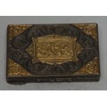 A 19th century Renaissance Revival silver rectangular snuff box,