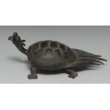 Chinese School, a 19th century bronze of a dragon turtle,