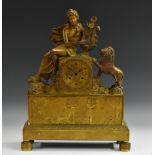 A French Empire ormolu clock,